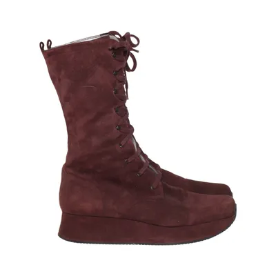 Laced boots (Red) from Stephane Kélian Leather