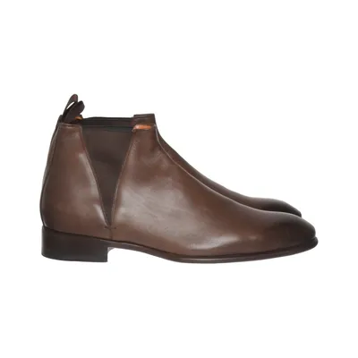 Bottines Chelsea (Marron) de Santoni Cuir