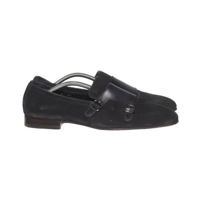 Gespschoenen (Blauw) van Santoni Leer