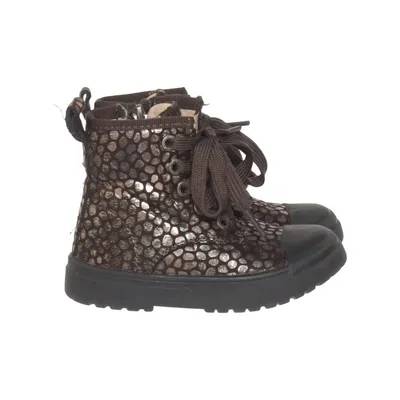 Bottes à lacets (Marron, Or) de Shoesme