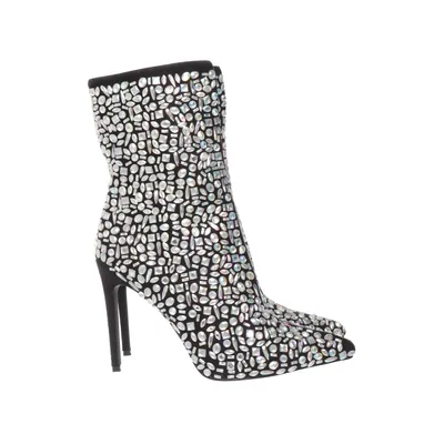 Bottes à talons (Noir, Blanc) de Simmi