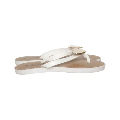Flip-flops (White, Beige) from C'M Paris Polyurethane