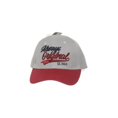 Casquette de baseball (Gris, Rouge) Acrylique