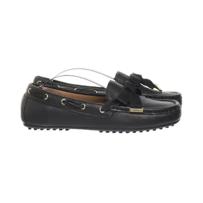 Boat shoes (Black) from Lauren Ralph Lauren Leather