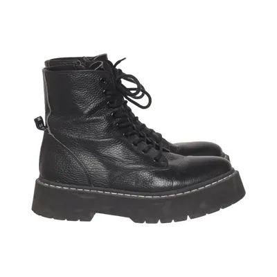 Veterlaarzen (Zwart) van Steve Madden Leer