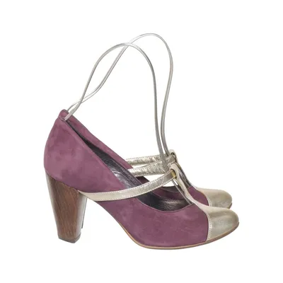 Klackskor (Lila, Guldfärgad) från Andiamo
