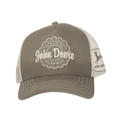 Casquette de camionneur (Beige, Marron) de John Deere Coton, Polyester