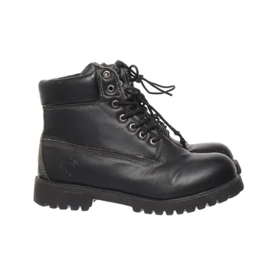 Laced boots (Black) from Phat Farm Faux leather