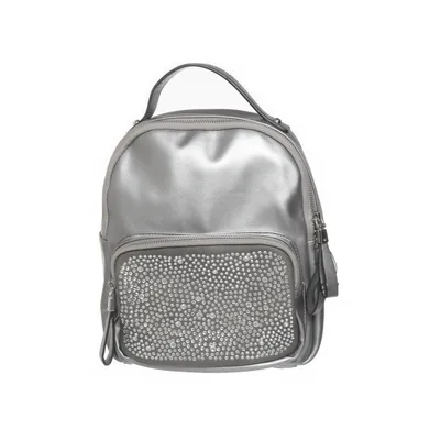 Backpack (Silver) from Collezione Alessandro Polyurethane