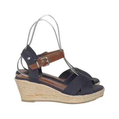 Chaussure compensées (Bleu, Marron) de Linear