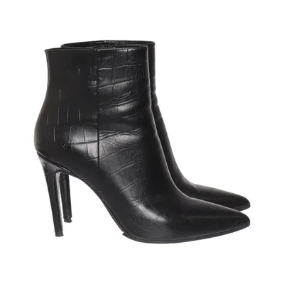 Bottes à talons (Noir) de A Pair Cuir