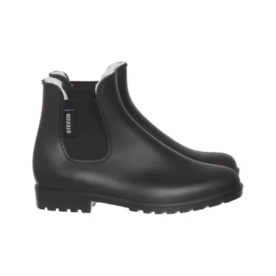Bottines en caoutchouc (Noir) de Steeds