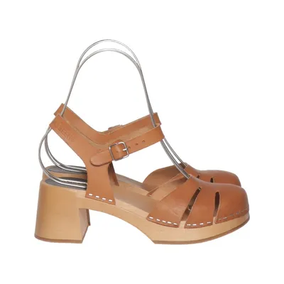 Clogs (Brown) from Swedish Hasbeens Leather