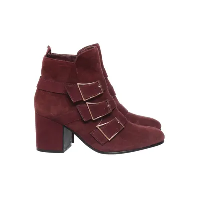 Heeled boots (Red) from Marcel Ostertag x Tamaris Leather, Suede