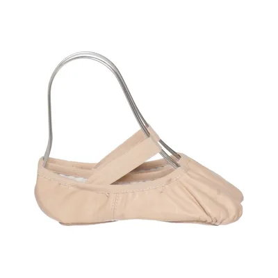 Balletsko (Beige) fra Bloch Bomuld, Læder