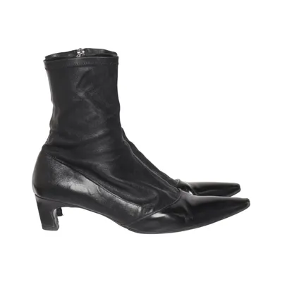 Heeled boots (Black) from Acne Studios Leather