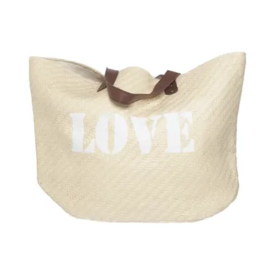 Beach bag (Beige, Brown) from Caudalie Cotton, Polyester, Polyurethane