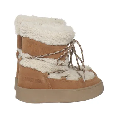 Laced boots (Brown, Beige) from Moon Boot