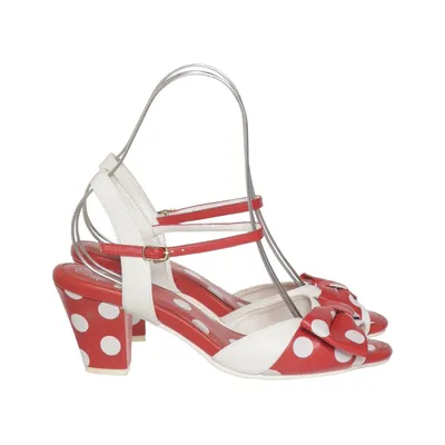 High heel sandals (Red, White, Multicolored) from Lola Ramona Leather
