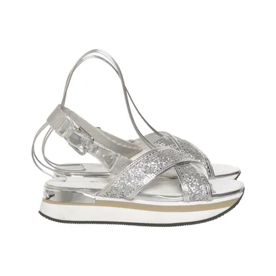 Sandals (Silver, White) from Emporio Armani