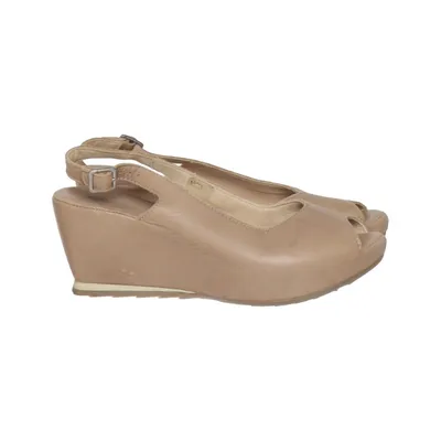 Chaussure compensées (Beige) de Khrio Cuir