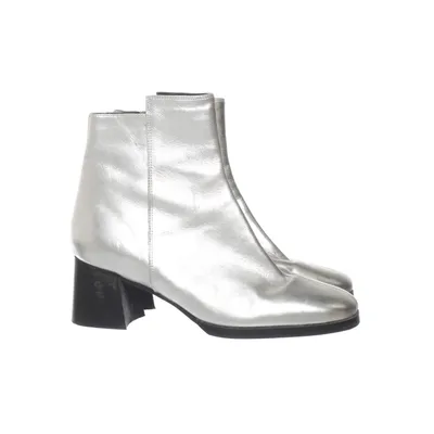 Heeled boots (Silver) from Hope Faux leather