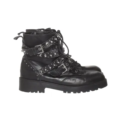 Laced boots (Black) from Zara Basic Collection