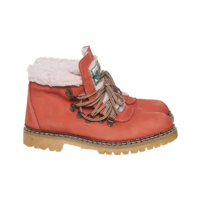 Bottes à lacets (Rouge) de Mystique Acrylique, Cuir, Polyester