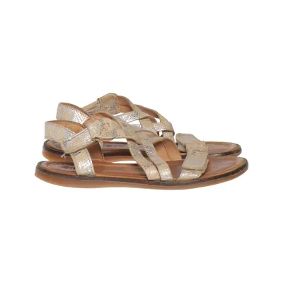 Sandals (Beige, Silver) from Bisgaard Leather