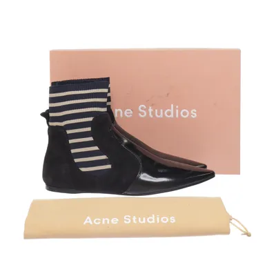 Enkellaarzen (Zwart) van Acne Studios Leer