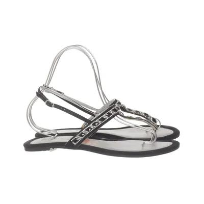 Sandals (Black, Silver, Multicolored) from Stylo