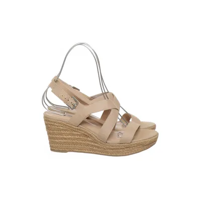 Sleehakken (Beige) van Lauren Ralph Lauren Katoen, Linnen, Polyurethaan