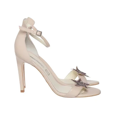 High heel sandals (Beige) from Buffalo London Leather