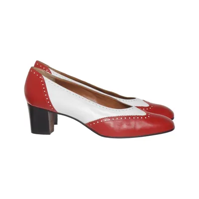 High Heels (Rot, Weiß) von Fantasy Leder