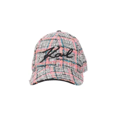 Baseballkasket (Hvid, Flerfarvet) fra Karl Lagerfeld Akryl, Bomuld, Polyamid, Polyester, Viscose