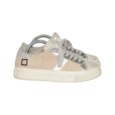 Sneakers (Roze, Zilver, Wit) van Date Leer