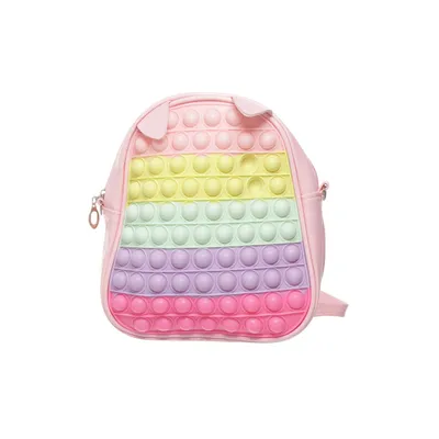 Backpack (Pink, Multicolored)