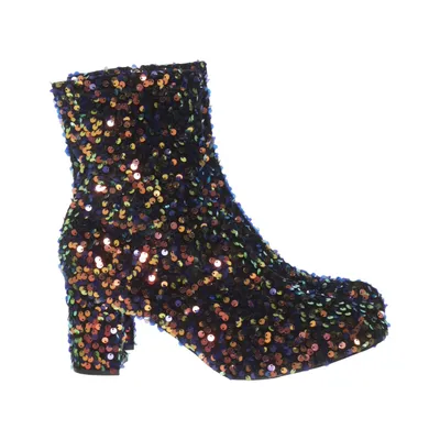 Heeled boots (Black, Multicolored)