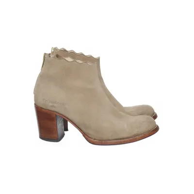 Heeled boots (Beige) from Primeboots