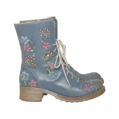 Bottes à lacets (Bleu, Multicolore) de Brako Cuir