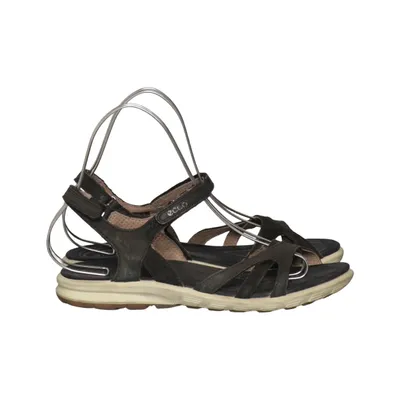 Sandalen (Zwart) van Ecco Suède, Leer