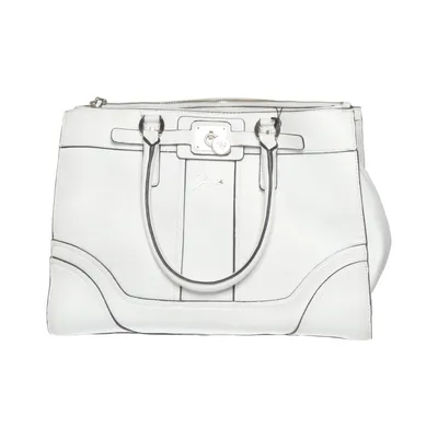 Handtasche (Weiß, Braun) von Guess Baumwolle, Polyester, Polyurethan