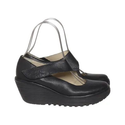 Chaussure compensées (Noir) de Fly London Cuir