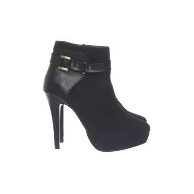 Laarzen met hak (Zwart) van Vox Shoes Imitatie suède