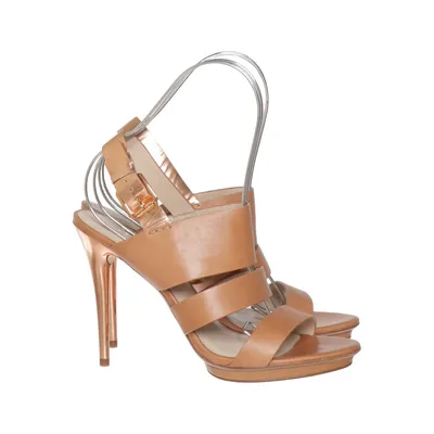 High heel sandals (Brown) from Michael Kors Leather