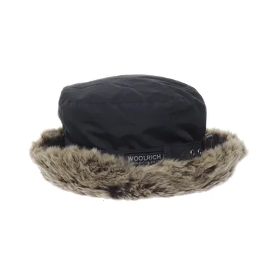 Bucket hat (Black) from Woolrich Cotton, Rabbit fur, Nylon, Polyester