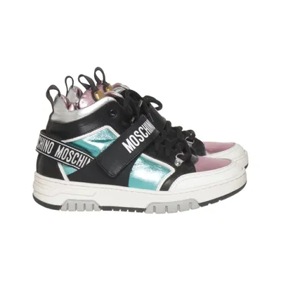 Sneakers (Svart, Rosa, Turkos) från Moschino Teen Skinn