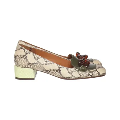 Escarpins (Beige, Multicolore) de Chie Mihara Cuir