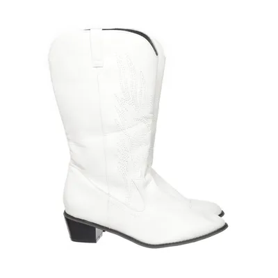Cowboylaarzen (Wit, Zwart)