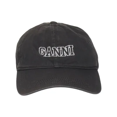 Baseball cap (Black) from Ganni Organic cotton